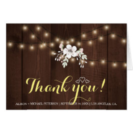 Elegant 'Winter rustieke bloemenbruiloft | Dank u