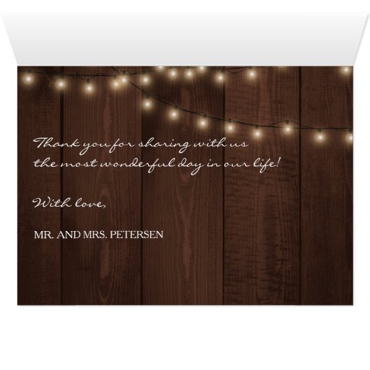 Elegant 'Winter rustieke bloemenbruiloft | Dank u (Binnen Horizontaal (Onder))