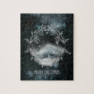 Elegant Winter Scene Vignette Family Fun Kerstmis Legpuzzel