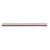 Elegant Winter Silver Red Snowflake Pattern Stripe Grosgrain Lint (Voorkant)