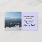 Elegant Winter Snow Scene Visitekaartje (Achterkant)