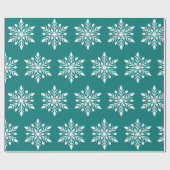 Elegant Winter Snowflake Cadeaupapier (Vlak)