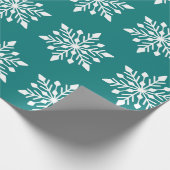 Elegant Winter Snowflake Cadeaupapier (Hoek)