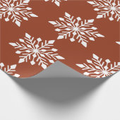 Elegant Winter Snowflake Cadeaupapier (Hoek)
