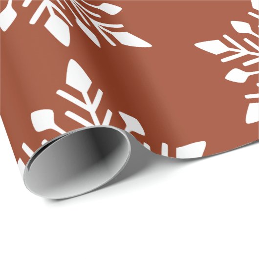 Elegant Winter Snowflake Cadeaupapier (Rol Hoek)