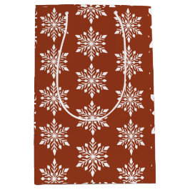 Elegant Winter Snowflake Medium Cadeauzakje