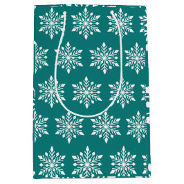 Elegant Winter Snowflake Medium Cadeauzakje