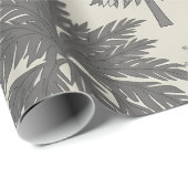 Elegant Winter Snowflake Monochromatic Christmas Cadeaupapier (Rol Hoek)