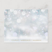 Elegant Winter Snowflakes Business Hartelijk dank Briefkaart (Achterkant)