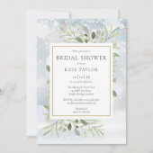 Elegant Winter Snowflakes Greenery Vrijgezellenfee Kaart (Voorkant)