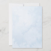 Elegant Winter Snowy Mountain Landscape Wedding Kaart (Achterkant)