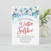 Elegant Winter Solstice Celebration Kaart (Staand voorkant)