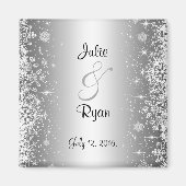 Elegant winter Sparen de datum Magnet (Voorkant)