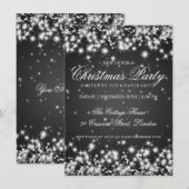 Elegant Winter Sparkle 2 Black Kaart (Voorkant / Achterkant)