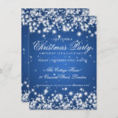 Elegant Winter Sparkle 2 Blue Kaart (Voorkant / Achterkant)