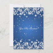 Elegant Winter Sparkle 2 Blue Kaart (Achterkant)