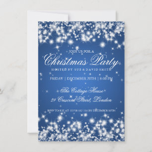 Elegant Winter Sparkle 2 Blue Kaart