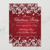 Elegant Winter Sparkle 2 Red Kaart (Voorkant / Achterkant)