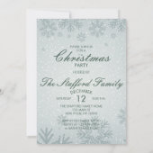 Elegant Winter themed Snow Xmas - Kerstmis Kaart (Achterkant)