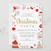 Elegant Winter Traditioneel Kerstfeest Kaart (Voorkant)