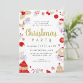 Elegant Winter Traditioneel Kerstfeest Kaart (Staand voorkant)