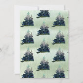 Elegant Winter Tree Waterverf Woodland Adventure Kaart (Achterkant)