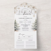 Elegant Winter Vrijgezellenfeest All In One Uitnodiging (Binnen)