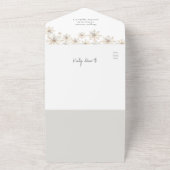 Elegant Winter Vrijgezellenfeest All In One Uitnodiging (Buitenkant)