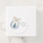 Elegant winter vrijgezellenfeest bedankjes labels (In situ)