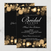 Elegant Winter Vrijgezellenfeest Gold Lights Kaart (Voorkant / Achterkant)