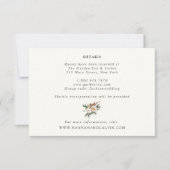 Elegant Winter Wedding Details Card Kaart (Voorkant)