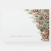 Elegant Winter Wedding Gastenboek (Achterkant)