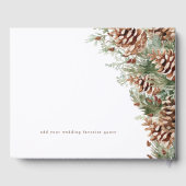 Elegant Winter Wedding Gastenboek (Achterkant)