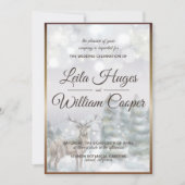 Elegant Winter Wedding Kaart (Voorkant)