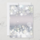 Elegant Winter Wedding Kaart (Achterkant)