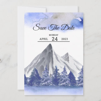 Elegant Winter Wedding Kaart