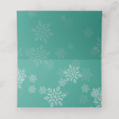 Elegant Winter Wedding Plaatskaartje (Binnenkant ongevouwen)