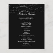 elegant winter Wedding Program Flyer 5,5 x 8,5 inc (Voorkant)