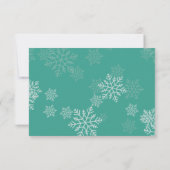 Elegant Winter Wedding RSVP Kaartje (Achterkant)