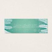 Elegant Winter Wedding Website RSVP Mini Visitekaartjes (Voorkant)