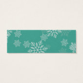 Elegant Winter Wedding Website RSVP Mini Visitekaartjes (Achterkant)