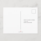 Elegant Winter Wildflower Berry Wedding RSVP Uitnodiging Briefkaart (Achterkant)