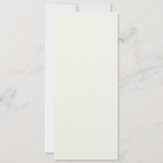 Elegant Winter Witte Pioen Diner Menu Kaart (Achterkant)