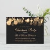 Elegant Winter Wonder Gold Kerstfeest Kaart (Staand voorkant)