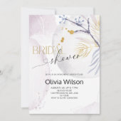 Elegant Winter Wonderland Bridal Shower Party Kaart (Voorkant)