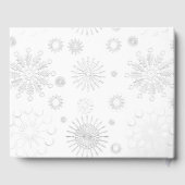 Elegant Winter Wonderland Foto bruiloft gastenboek (Achterkant)