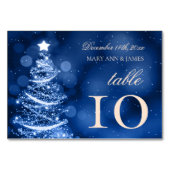 Elegant Winter Wonderland kerstnummer Kaart (Achterkant)