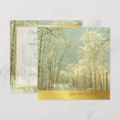 Elegant Winter Wonderland, kerstuitnodigingen Kaart (Voorkant / Achterkant)