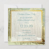 Elegant Winter Wonderland, kerstuitnodigingen Kaart (Achterkant)