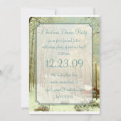 Elegant Winter Wonderland, kerstuitnodigingen Kaart (Achterkant)